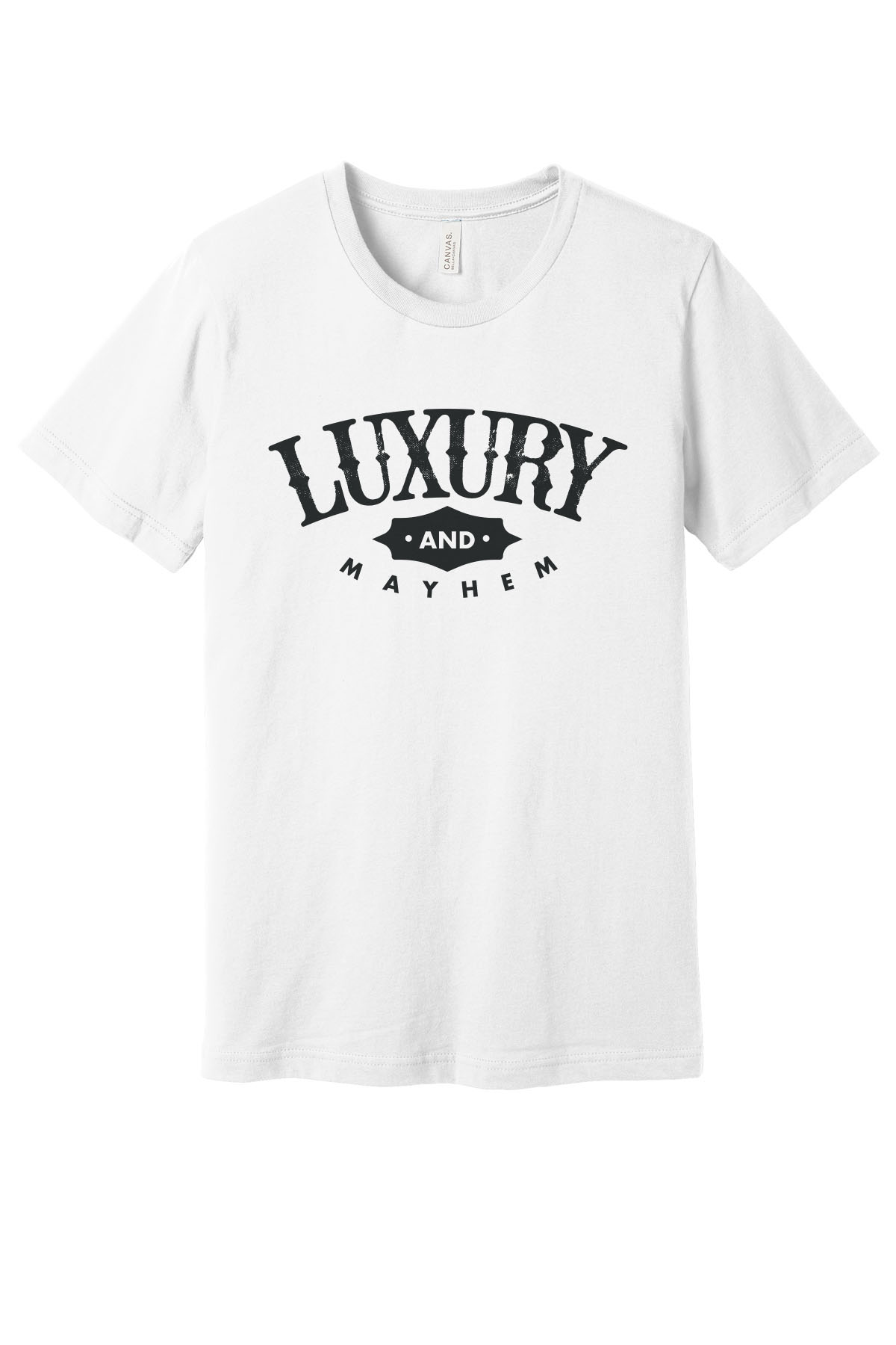 White w/ Black Lettering