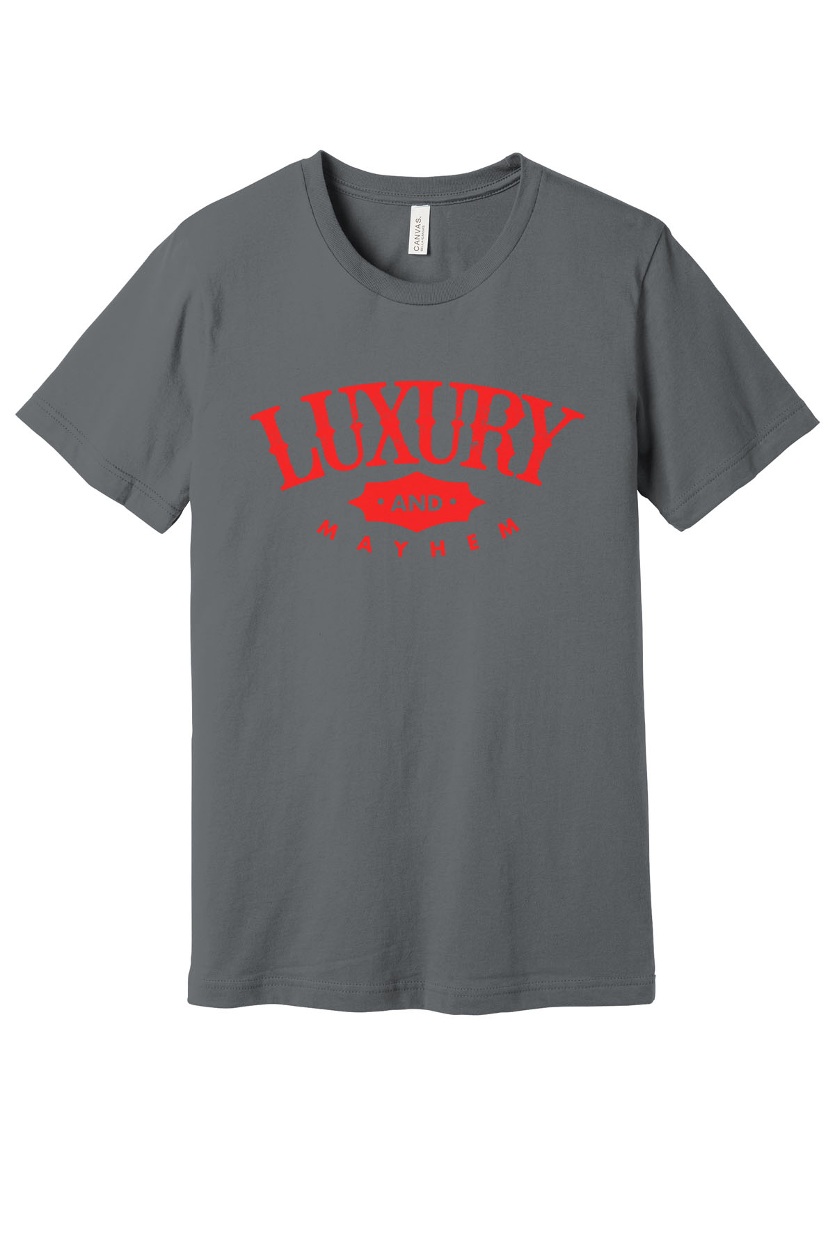 Asphalt w/ Red Lettering