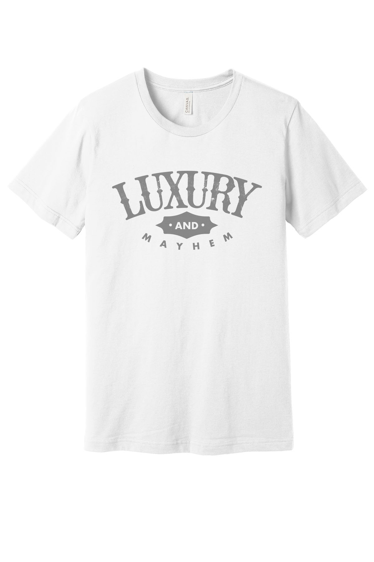 White w/ Asphalt Lettering