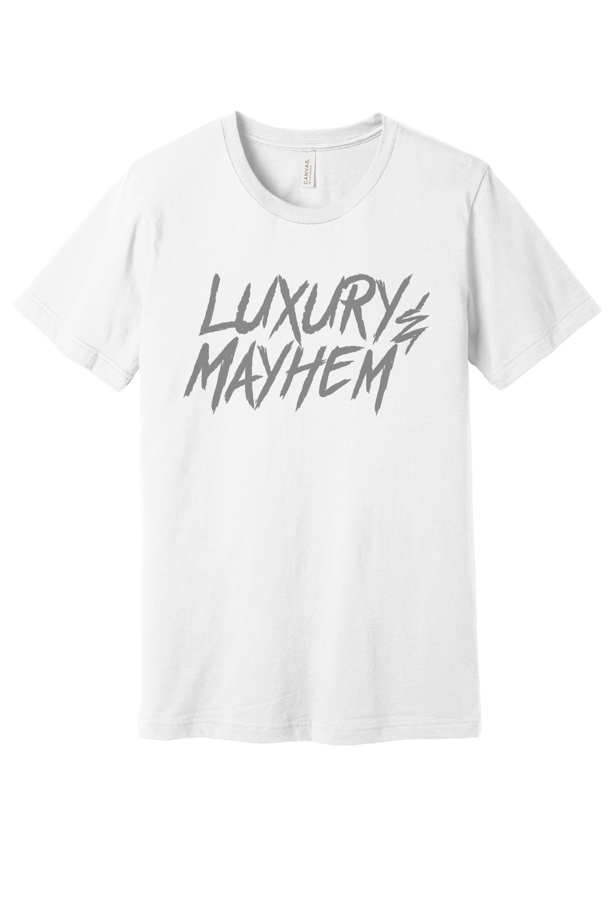 White w/ Asphalt Lettering