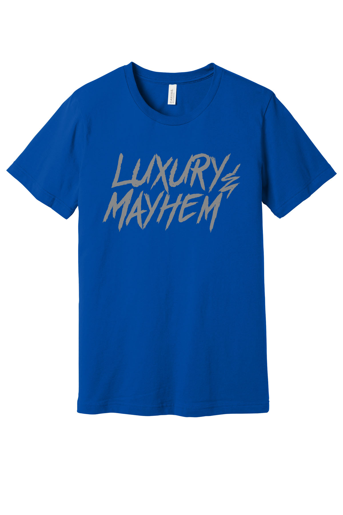 Blue w/ Asphalt Lettering