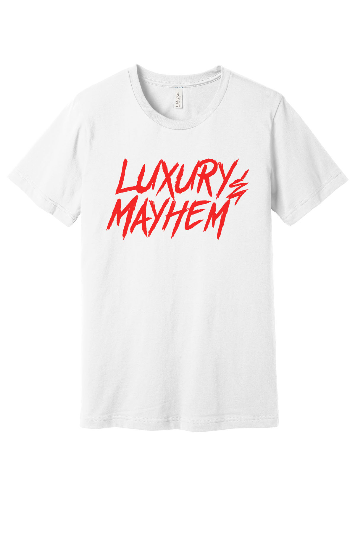 White w/ Red Lettering