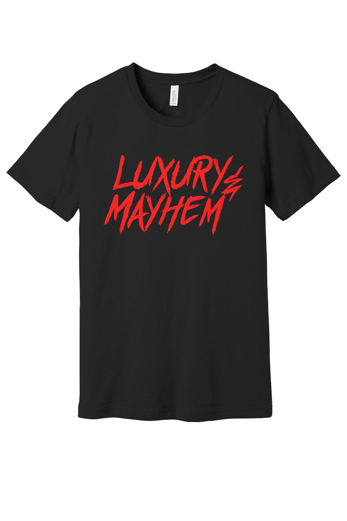 Black w/ Red Lettering