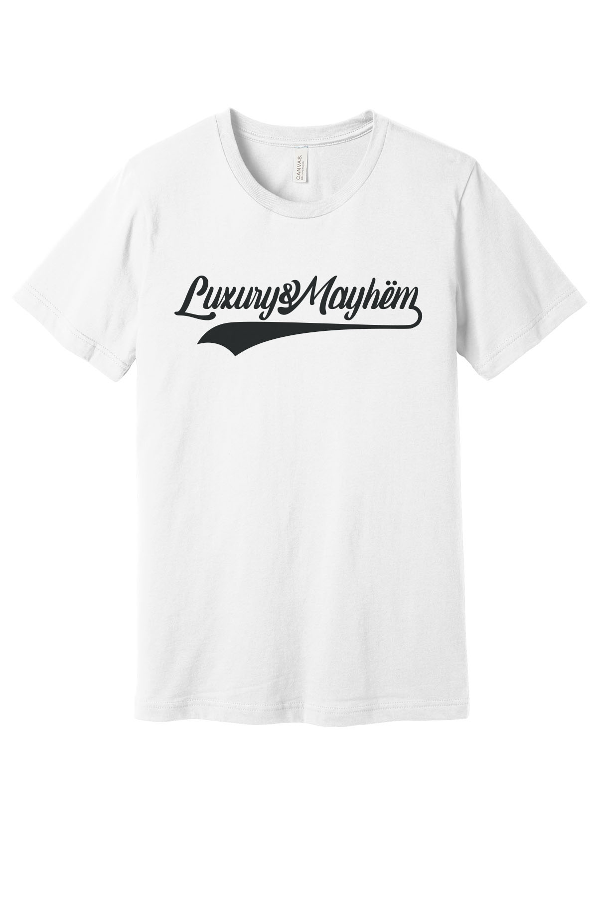 White w/ Black Lettering