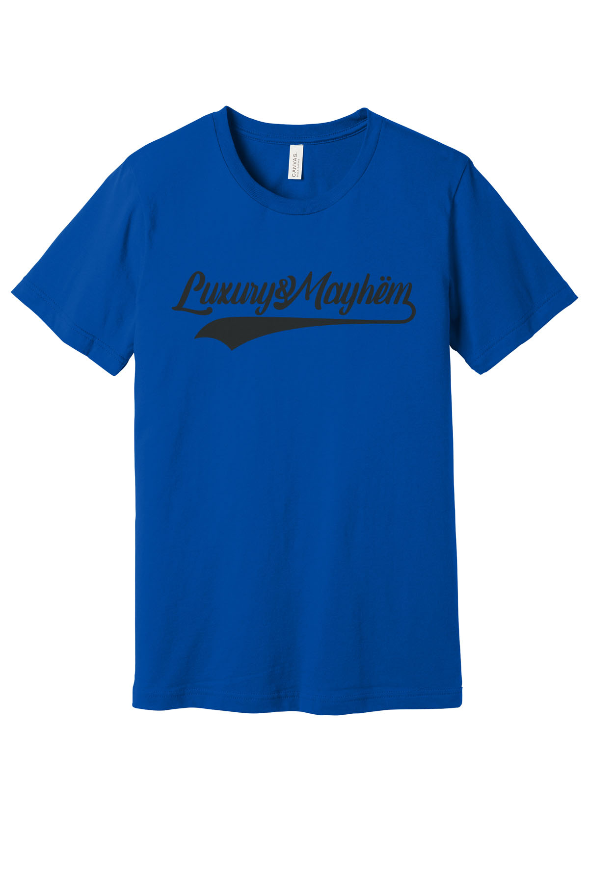 Blue w/ Black Lettering