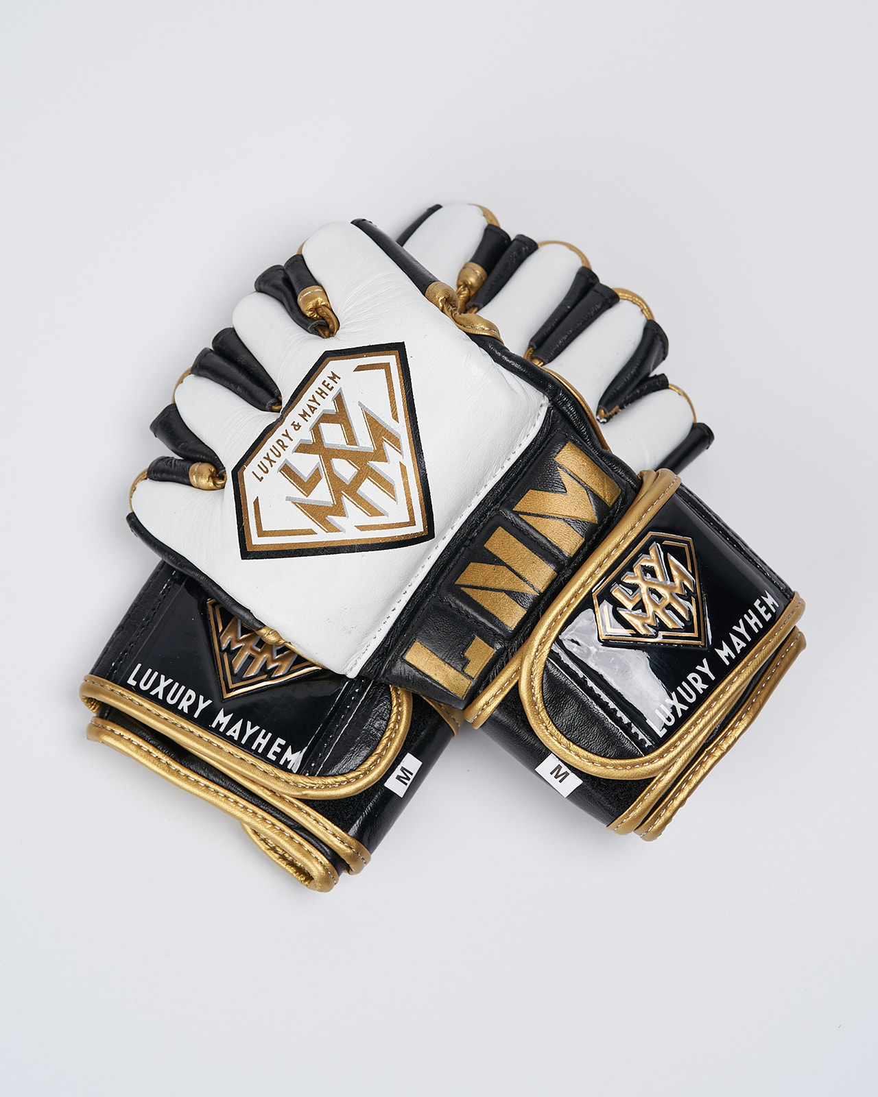 Luxury & Mayhem Epic Competition MMA Gloves (C.A.M.O. Approved) Gold
