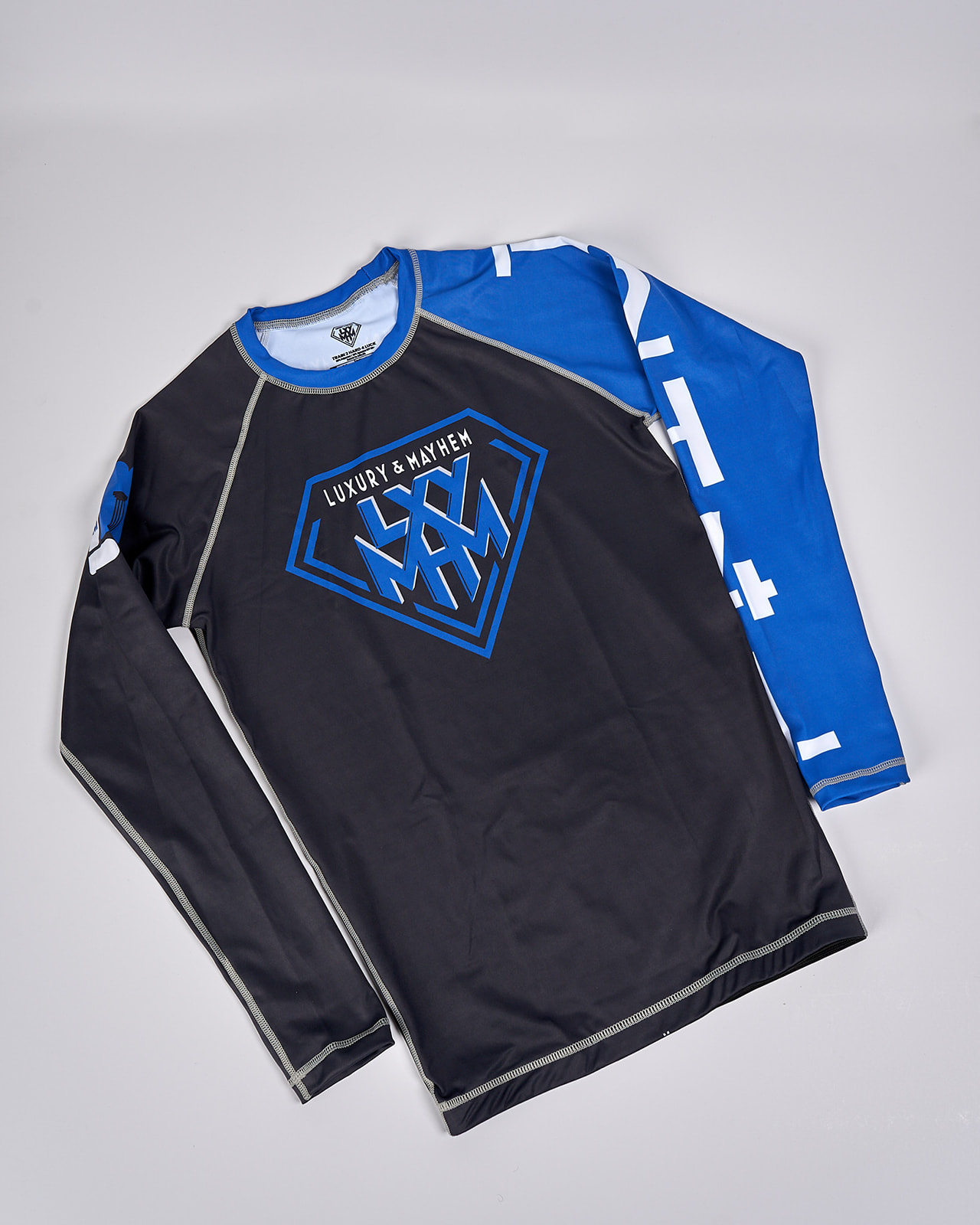 Luxury & Mayhem Ranked Diamond Rashguard Blue